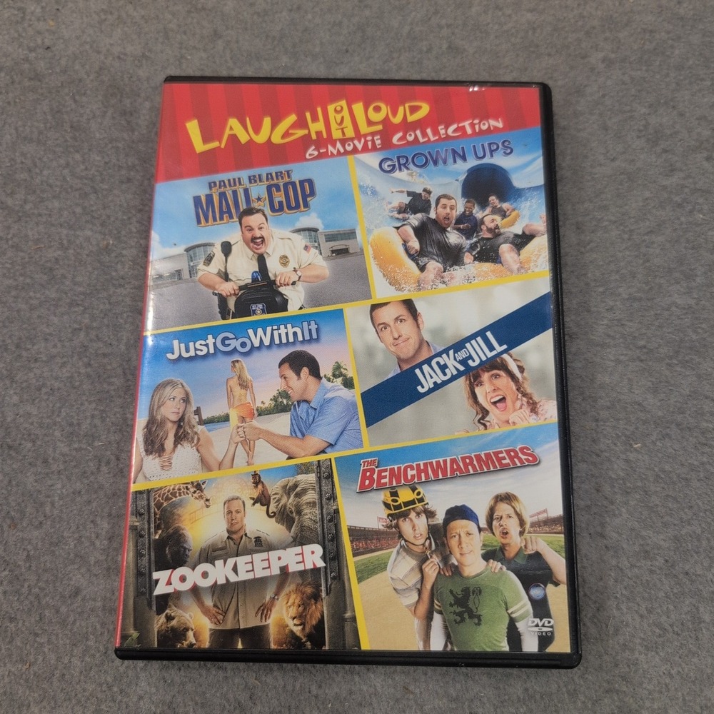 Laugh Out Loud 6-Movie Collection DVD Paul Blart Grown Ups Zookeeper Comedy Set - Picture 1 of 3